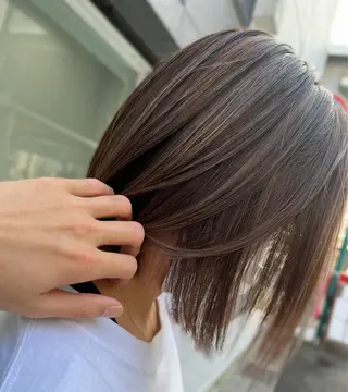 ミディアム カラー 【透明感.艶髪】 中原史雄のヘアスタイル