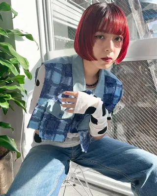 カラー ness 一花のヘアスタイル