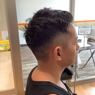ショート パーマ メンズ エイジングケア特化 美容師✂️山崎竜二のヘアスタイル