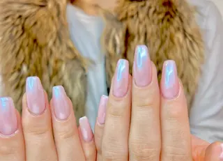 ネイル mellow:ｸﾙﾐ ﹡˖˟༝🎀˖˟ ༝のネイルデザイン