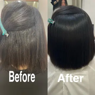 ショート ミルクティー× グレージュMOMOのヘアスタイル