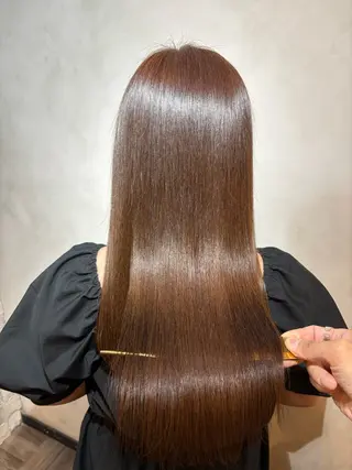 ロング カラー 美髪矯正 🌈髪質改善 山下のヘアスタイル