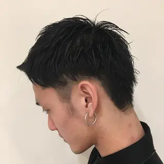 ショート メンズ ウルフカット／吉村 桃子のヘアスタイル
