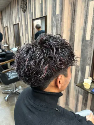 カラー パーマ メンズ パーマ職人🔥/短髪 執行役員/YUTAのヘアスタイル