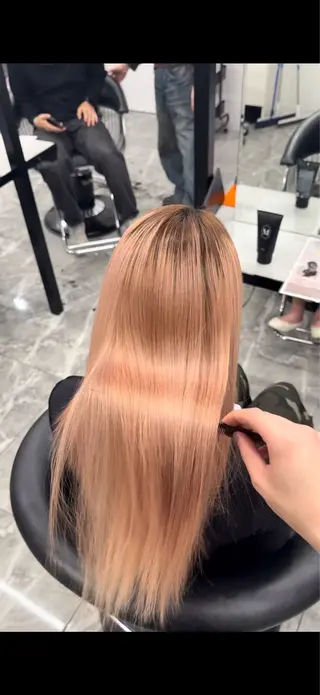 ロング りきと🦋河原町 縮毛矯正/艶カラーのヘアスタイル