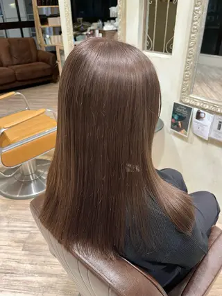 セミロング カラー 五十嵐ゆり 美髪カラー　武蔵小杉のヘアスタイル