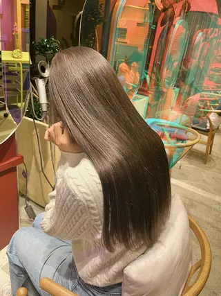 カラー レイヤーカット🍏 オリーブ/ののかのヘアスタイル