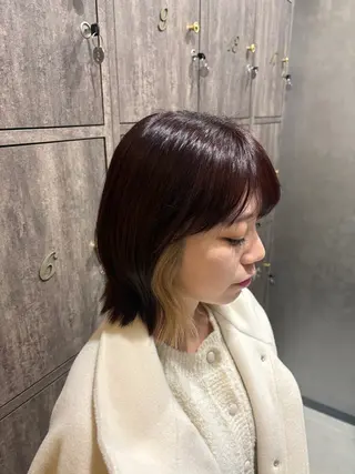 ミディアム カラー Inity心斎橋/ クルミのヘアスタイル
