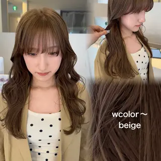 ロング カラー yard.長田 唯のヘアスタイル