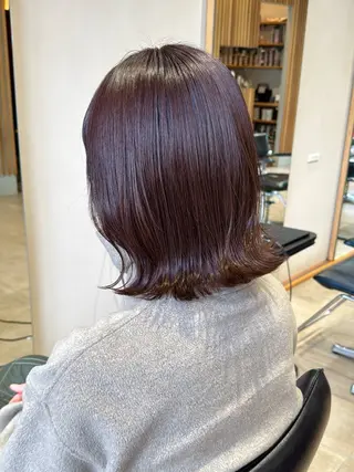 ミディアム カラー 愛花/久屋大通/ 切りっぱなしボブのヘアスタイル