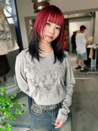 セミロング カラー 🧡色落ちまで2度 楽しめる🧡ヨシキのヘアスタイル