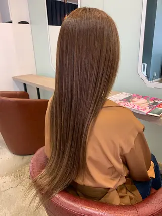 ロング おせ ちさとのヘアスタイル