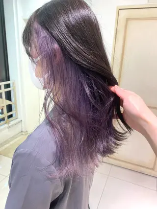 ロング カラー ヘアアレンジ 透明感カラー ai🫧🪞のヘアスタイル