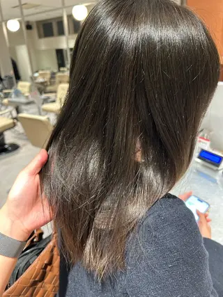 セミロング 木村 那奈のヘアスタイル