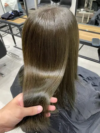 セミロング カラー 自由が丘/メンズ/ ボブ/田丸のヘアスタイル