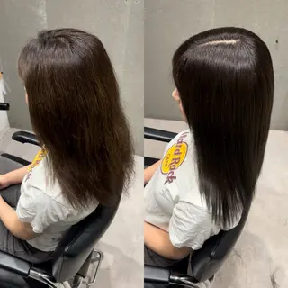 ミディアム カラー 髪質改善ヘアケア 艶髪特化/上田のヘアスタイル
