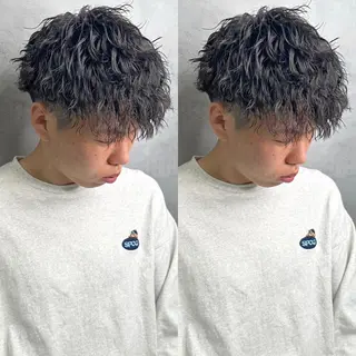 パーマ メンズ Lit.富士 久保田風太のヘアスタイル