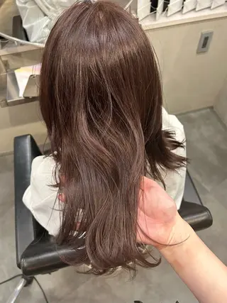 セミロング カラー Haru/THREE …by velvetのヘアスタイル