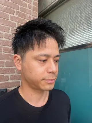 ショート カラー パーマ ヘアアレンジ メンズ キッズ ネイル マツエク・マツパ アイブロウ 久木原 ゆりのヘアスタイル