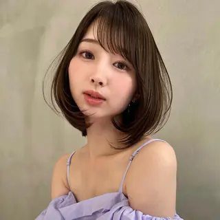 ミディアム カラー レイヤー|縮毛矯正 |韓国ボブ|岡田洸太のヘアスタイル