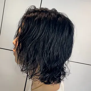 ロング パーマ ヘアアレンジ メンズ fifth 石川 凪のヘアスタイル