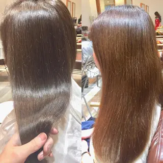 ミディアム セミロング ロング カラー ハイトーン×髪質改善 KENTAのヘアスタイル