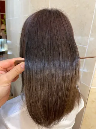 セミロング 縮毛・酸性ストレート 特化のヘアスタイル