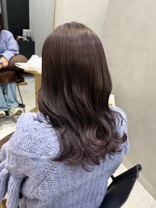 ミディアム カラー 透明感カラー/パーマ 🌀アオノのヘアスタイル