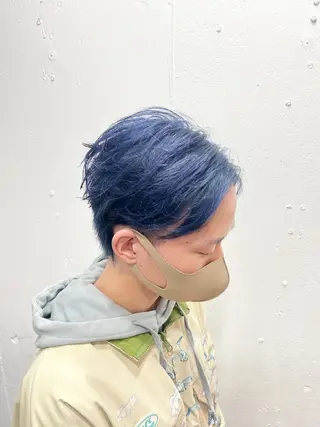 ショート カラー パーマ ヘアアレンジ メンズ 名古屋駅/トップス タイリスト/大黒拓哉のヘアスタイル