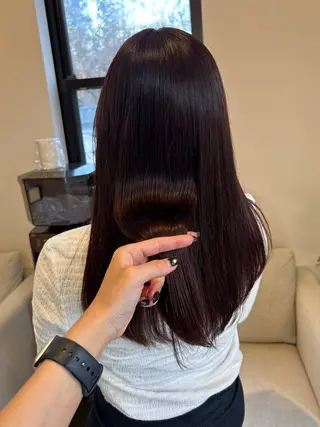 セミロング カラー SHIINA シイナのヘアスタイル