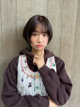 ショート 似合わせレイヤー 海外風レイヤーmioのヘアスタイル