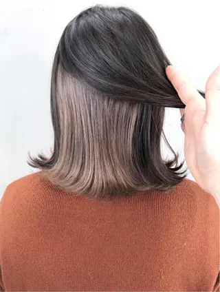 カラー ケアブリーチ 黒瀬有汰のヘアスタイル