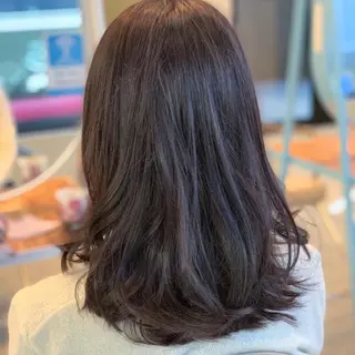 セミロング カラー 北川 拓也のヘアスタイル