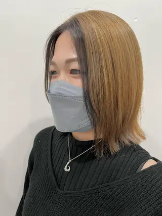 ミディアム カラー IVY villa Suzu.のヘアスタイル