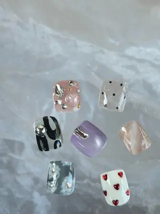 ネイル iida  HAIRS所属・muu_miki 𓂃  潮来市のネイルデザイン