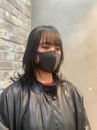 ミディアム パーマ/レイヤー 🐯ヒョウガ🐯のヘアスタイル