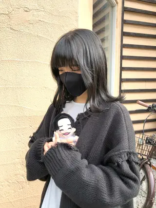 セミロング 🍒暖色カラー🍒 渋谷/YUUのヘアスタイル