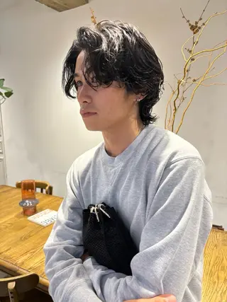 ショート メンズ 艶カラー🎀メンズ カットasunaのヘアスタイル
