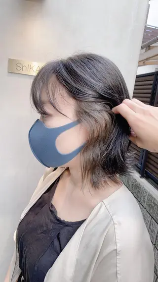 ショート カラー 美髪ストレート 川本雄己のヘアスタイル