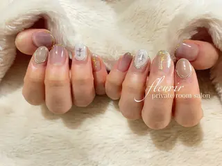 ネイル フルリール 【プライベートサロンのネイルデザイン