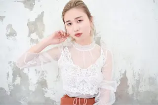 ミディアム カラー パーマ ヘアアレンジ メンズ キッズ ネイル マツエク・マツパ EnBlesS西宮 マンツーマン神道有基のヘアスタイル