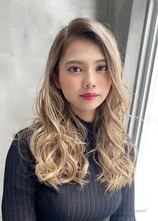 セミロング カラー Mogami Kengoのヘアスタイル
