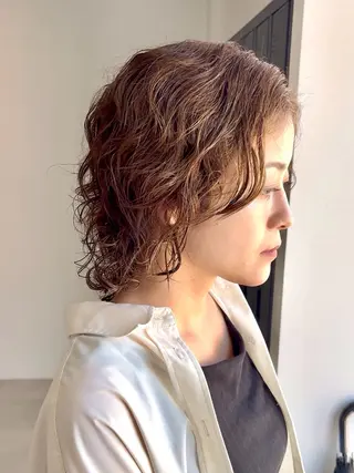 ミディアム SNSモニター募集！ くせ毛特化/大村のヘアスタイル