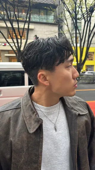 ミディアム 石崎 啓太のヘアスタイル
