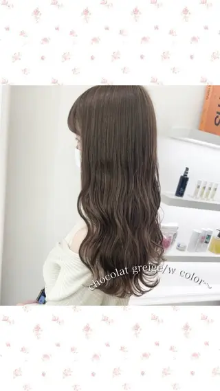 ロング カラー ParveMix 🪽鳥取彩花のヘアスタイル