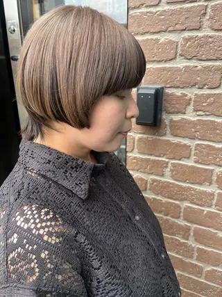 セミロング カラー パーマ ヘアアレンジ メンズ キッズ ネイル マツエク・マツパ アイブロウ 久木原 ゆりのヘアスタイル