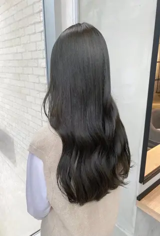 ロング 須藤 優真 切りっぱなしボブのヘアスタイル