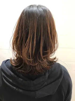 ミディアム カラー ⚡️メンズ/波巻き/ 片岡篤宣/水戸⚡️のヘアスタイル