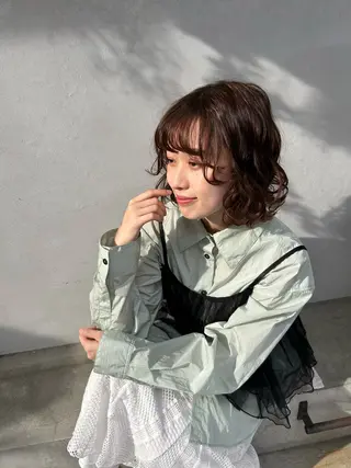 ショート カラー 田中 琴鈴のヘアスタイル