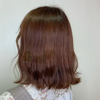 ミディアム カラー 透明感艶カラー/ 岡田澪香のヘアスタイル
